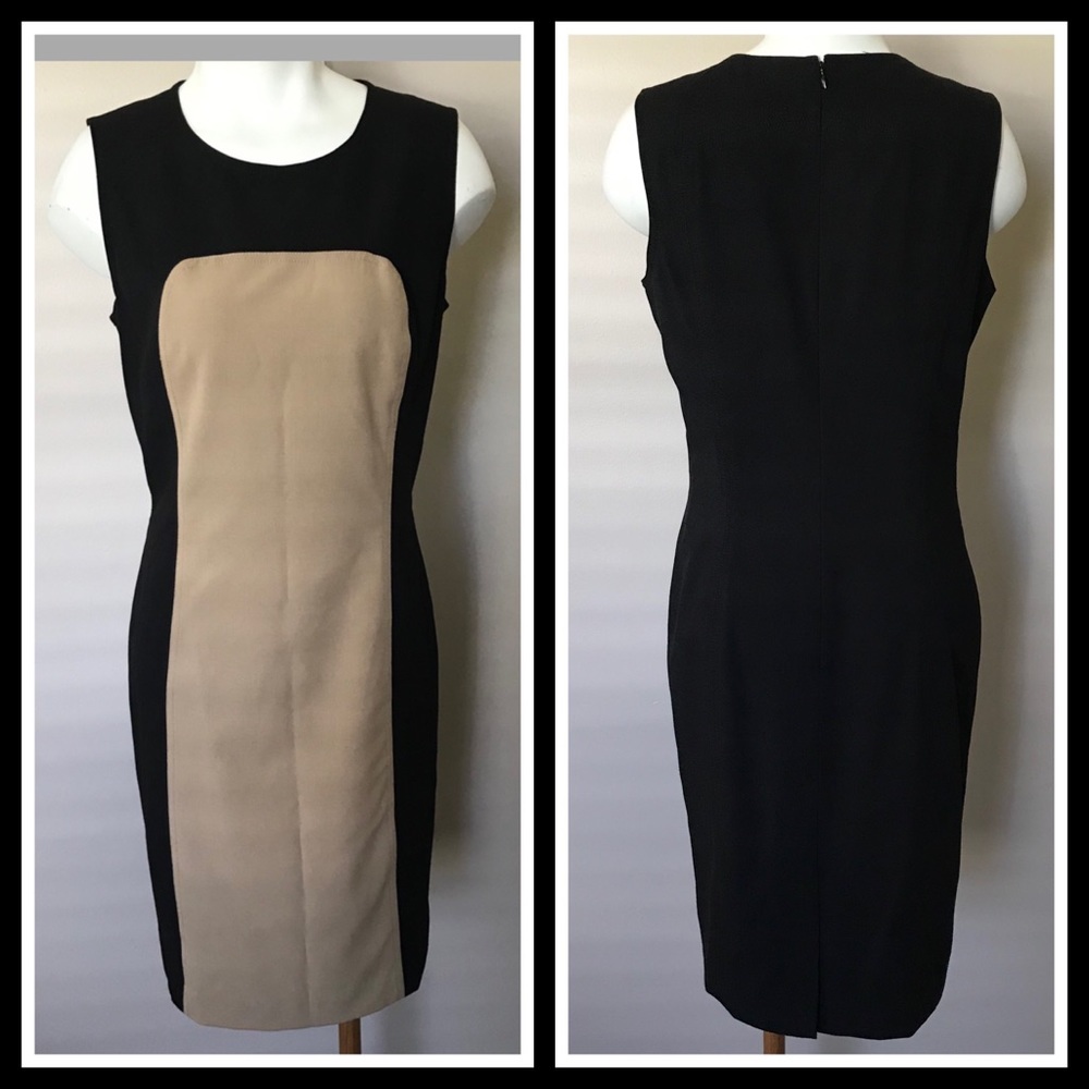 Calvin Klein Sheath Colorblock Dress